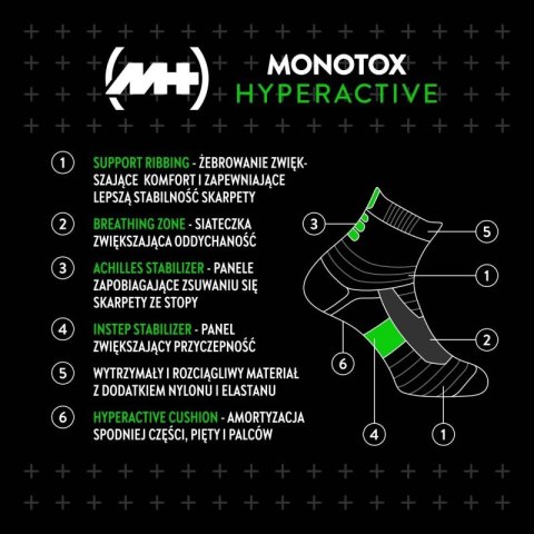 Skarpety Monotox Hyperactive Socks 2-pack MX20009 Monotox