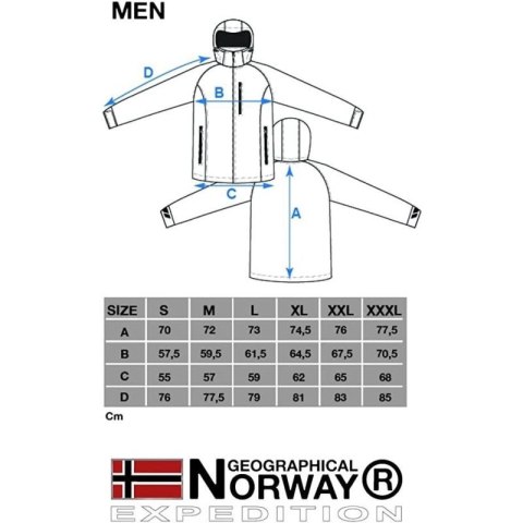 Kurtka Geographical Norway Techno Softshell M WU1060H/GN-BLACK Geographical Norway