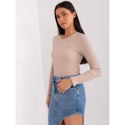 Beżowa bluzka w prążek BASIC FEEL GOOD (RV-BZ-9207.41X) Basic Feel Good