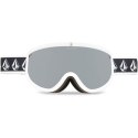 Gogle snowboardowe Volcom FOOTPRINTS WHITE RERUN/SILVER CHROME lustra srebne (VG0622316) Volcom