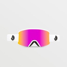 Gogle snowboardowe Volcom Garden Matte White/Pink Chrome ochrona UV różowe (VG0122101) Volcom