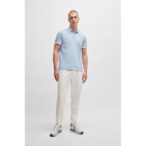 Koszulka Polo męska BOSS Paddy 1 Bright Purple regular fit błękitna (50512995-527) Boss
