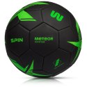 Piłka nożna Meteor Spin 5 czarny/zielony Meteor