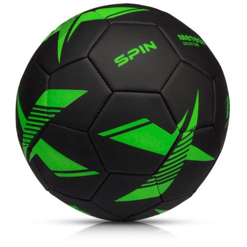 Piłka nożna Meteor Spin 5 czarny/zielony Meteor