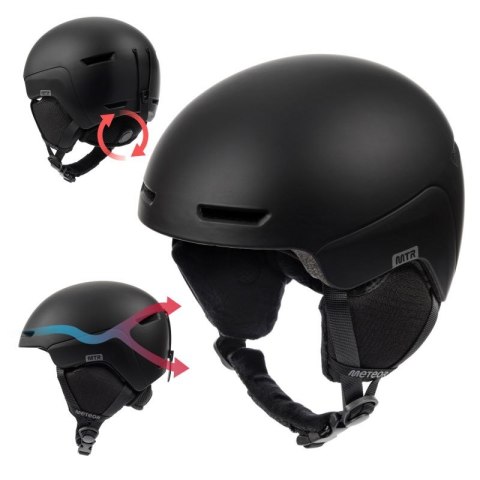 Kask narciarski Meteor Avalo S 53-55 cm czarny Meteor