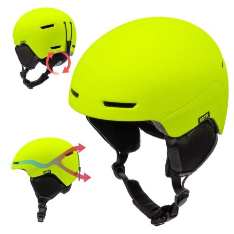 Kask narciarski Meteor Avalo S 53-55 cm neonowy żółty Meteor