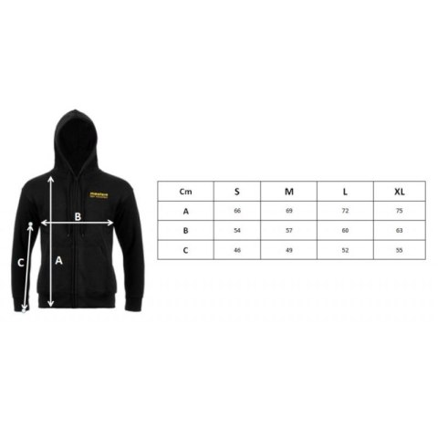 Bluza rozpinana z kapturem Masters M 04473-01M Masters