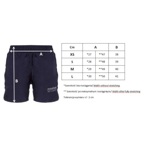 Spodenki krótkie damskie MASTERS SKW-COMPRESSION granatowy Masters