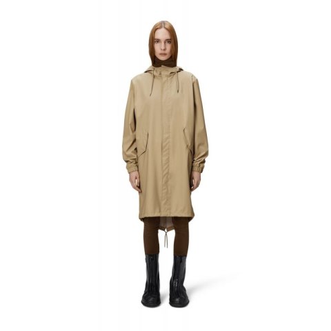Kurtka, płaszcz przeciwdeszczowy Rains unisex Fishtail Parka W3 18140 24 SAND Rains