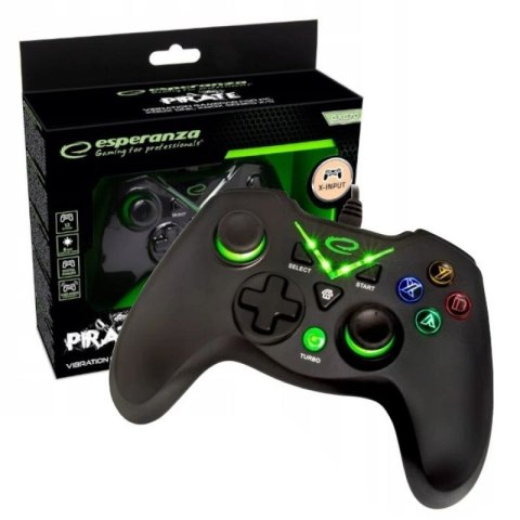ESPERANZA GAMEPAD PC/XBOX ONE/XBOX SERIES X/S USB PIRATE EGG114K Esperanza