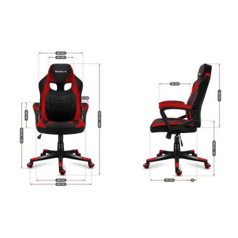 Fotel gamingowy Huzaro FORCE 2.5 Red Mesh Huzaro
