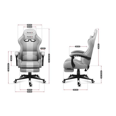 Fotel gamingowy Huzaro Force 4.7 White Mesh Huzaro
