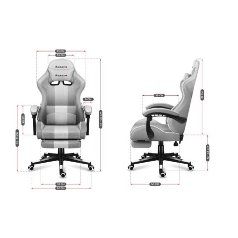 Fotel gamingowy Huzaro Force 4.7 White Mesh Huzaro