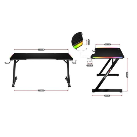 Biurko gamingowe Huzaro Hero 2.5 RGB Huzaro