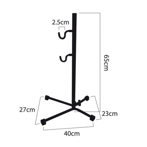 MACLEAN ROWEROWY UCHWYT SERWISOWY, STAL, MAX OBCIĄŻENIE 20KG, PASUJE DO ROWERÓW MTB Z KOŁAMI DO 27,5" MC-434 Maclean