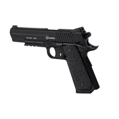 Wiatrówka pistolet RANGER 1911 GSR KWC kal. 4,5 BBs 20 strz. METAL SLIDE CO2 (AAKCMD421AZB) RANGER