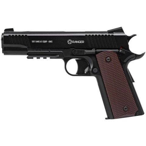 Pistolet wiatrówka RANGER 1911 M45A1 CQBP k.4,5BBs 21-strz. METAL SLIDE KWC RANGER