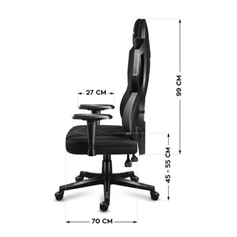 Fotel gamingowy Huzaro Combat 6.2 Black RGB Huzaro