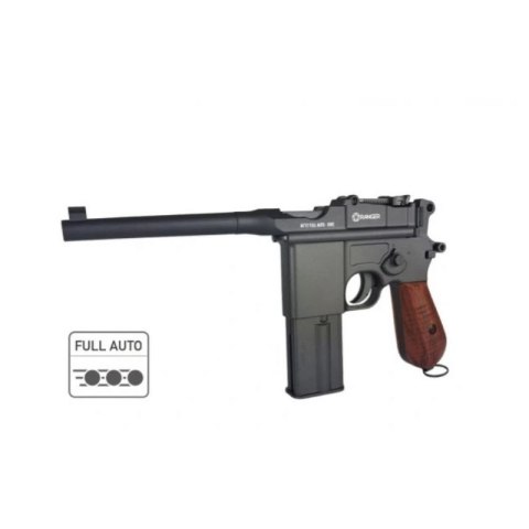 Pistolet wiatrówka RANGER M712 Broomhandle FULL AUTO BLOWBACK k.4,5BBs 19-strzał. KWC RANGER