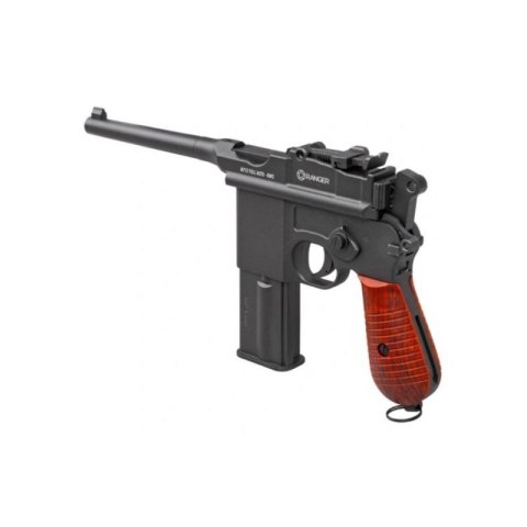 Pistolet wiatrówka RANGER M712 Broomhandle FULL AUTO BLOWBACK k.4,5BBs 19-strzał. KWC RANGER