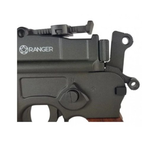 Pistolet wiatrówka RANGER M712 Broomhandle FULL AUTO BLOWBACK k.4,5BBs 19-strzał. KWC RANGER