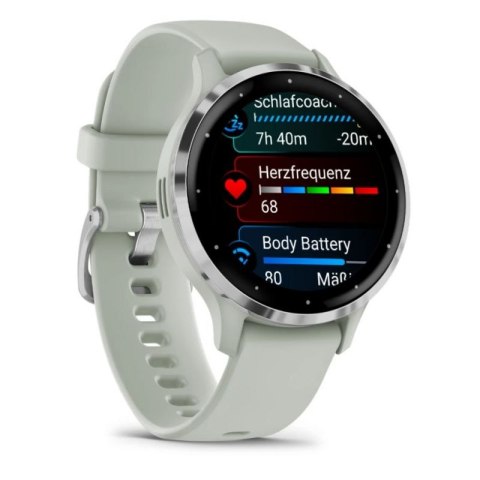 Zegarek Garmin Venu 3S 41mm Srebrny Garmin