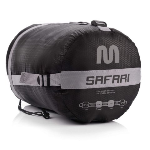 Śpiwór Meteor Safari L szary/czarny Meteor