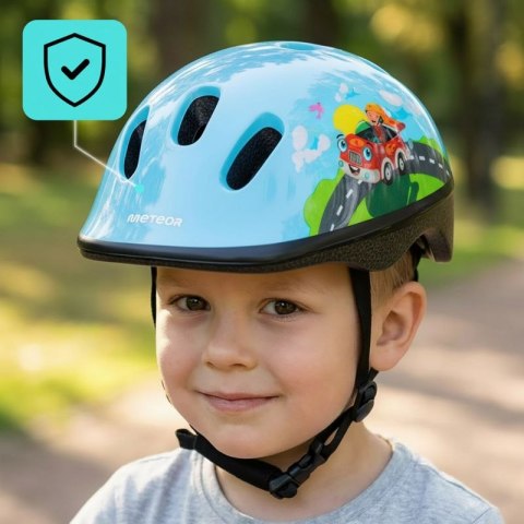 Kask rowerowy Meteor KS06 Firefighter Jr 17440 r. XS 44-48 cm Meteor