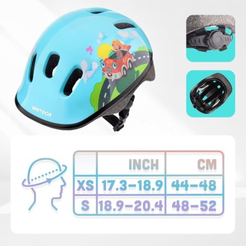 Kask rowerowy Meteor KS06 Firefighter Jr 17440 r. XS 44-48 cm Meteor