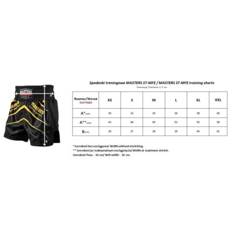 Spodenki treningowe ST-MFE MASTERS FIGHT EQUIPMENT