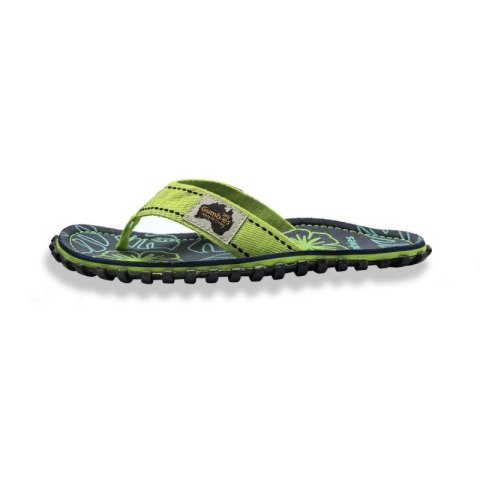 Japonki Gumbies Islander Flip-Flops Lime Hibiscus GU-FFISL148 Gumbies