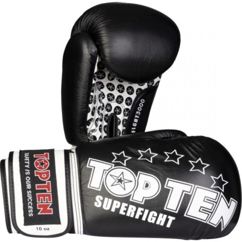 Rękawice bokserskie TOP TEN RTT-10 SUPERFIGHT 3000 STARS (WAKO APPROVED new) TOP TEN