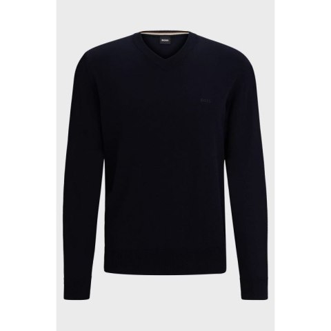 Sweter z dekoltem w serek BOSS Pacello-L BLU (50506042-404) Boss