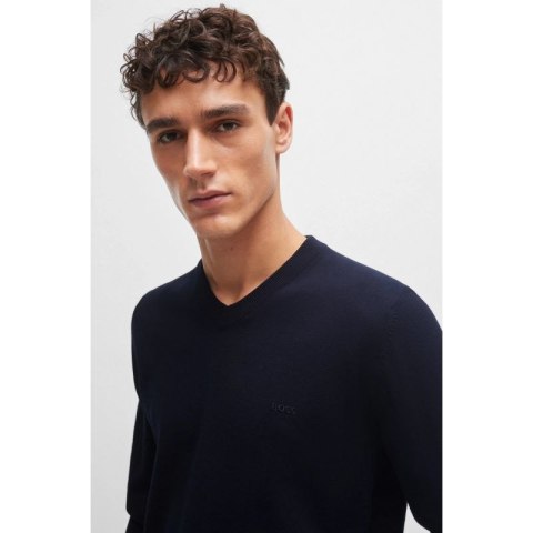 Sweter z dekoltem w serek BOSS Pacello-L BLU (50506042-404) Boss