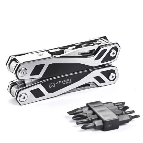 Multitool AZYMUT Trohon - 12 narzędzi +8 bitów +kabura (H-P2010121) Azymut