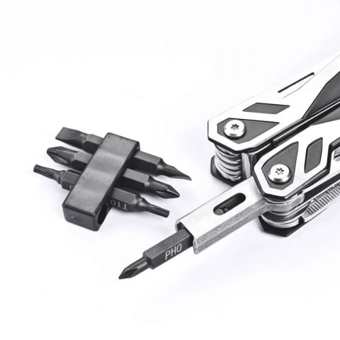 Multitool AZYMUT Trohon - 12 narzędzi +8 bitów +kabura (H-P2010121) Azymut