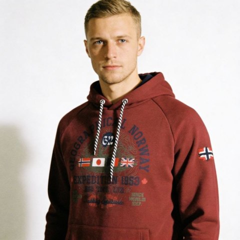 Bluza Geographical Norway DB 100 M WZ3006H/GN-Burgundy Geographical Norway