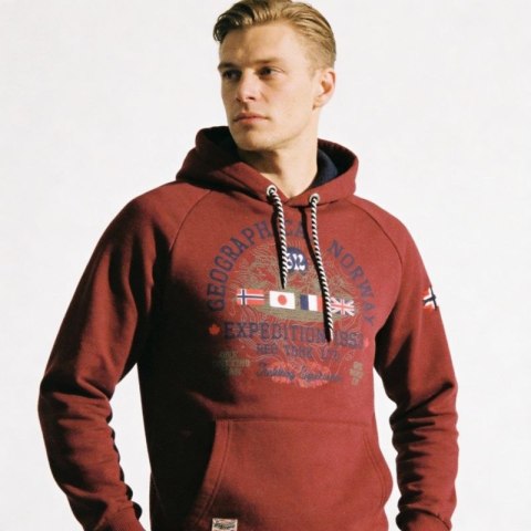 Bluza Geographical Norway DB 100 M WZ3006H/GN-Burgundy Geographical Norway