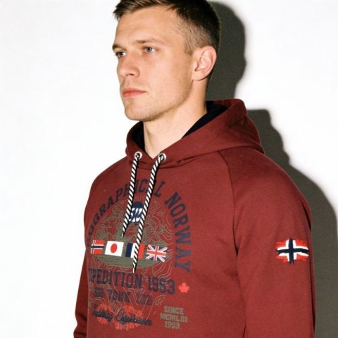 Bluza Geographical Norway DB 100 M WZ3006H/GN-Burgundy Geographical Norway