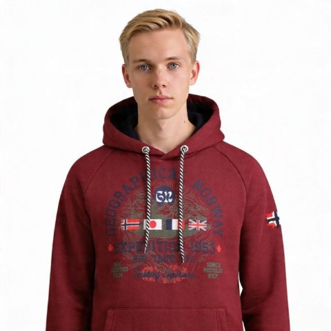 Bluza Geographical Norway DB 100 M WZ3006H/GN-Burgundy Geographical Norway