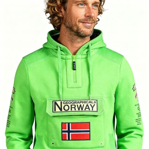 Bluza Geographical Norway Gymclass 054 Pop M WW4181H/GN-Flashy green Geographical Norway