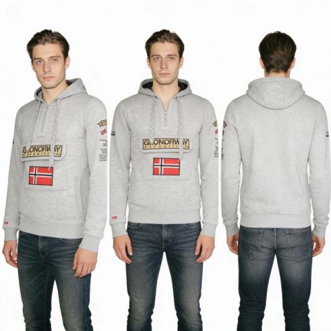 Bluza Geographical Norway Gymclass EO DB 100 M WU6620H/GNO-Blended Grey Geographical Norway