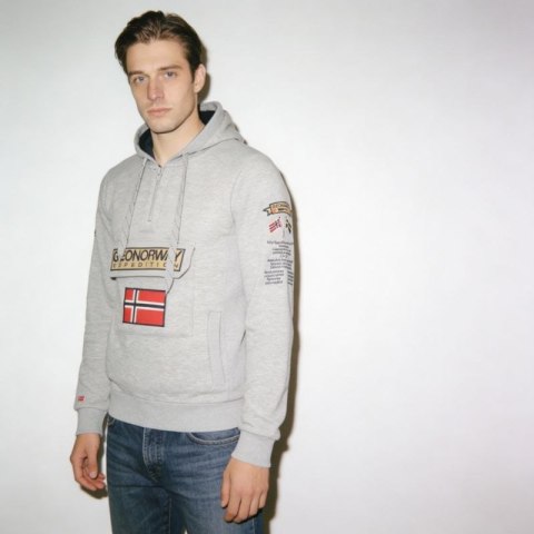 Bluza Geographical Norway Gymclass EO DB 100 M WU6620H/GNO-Blended Grey Geographical Norway