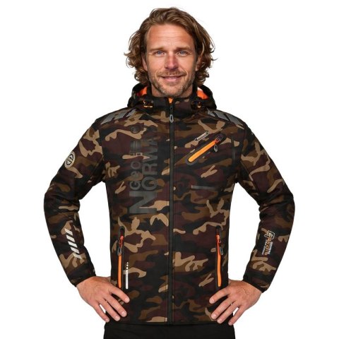 Kurtka Softshell Geographical Norway Royaute M WU1057H-GN-KAKI-ORANGE Geographical Norway