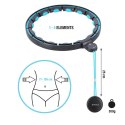 HHM17 HULA HOP BLACK/TURQUOISE Z MAGNESAMI I OBCIĄŻNIKIEM + LICZNIK HMS HMS