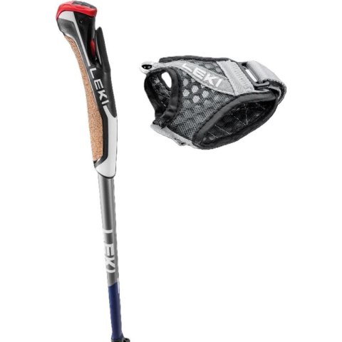 LEKI KIJE Nordic Walking Traveller Carbon blue Leki