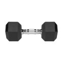 Hantle żeliwne gumowane HEX 2x10 kg REBEL ACTIVE Rebel