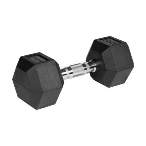 Hantle żeliwne gumowane HEX 2x10 kg REBEL ACTIVE Rebel