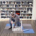 Mata puzzle Multipack One Fitness MP10 niebiesko-szare 9 elementów 10 mm ONE FITNESS