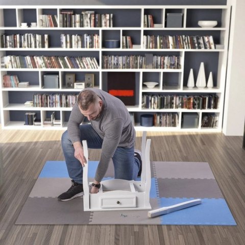 Mata puzzle Multipack One Fitness MP10 niebiesko-szare 9 elementów 10 mm ONE FITNESS